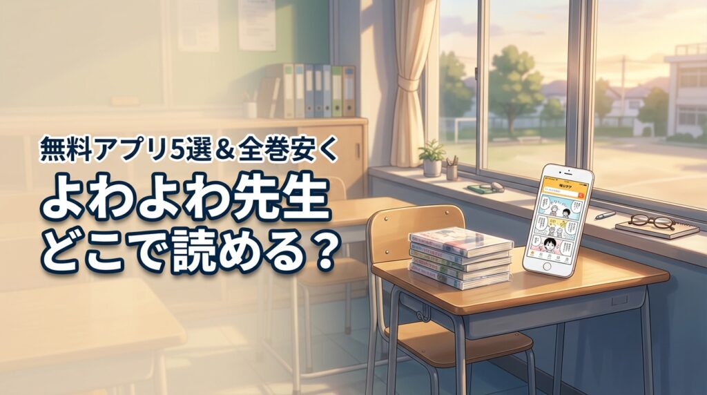 よわよわ先生はどこで読める？無料で読めるアプリ5選と全巻安く買う方法