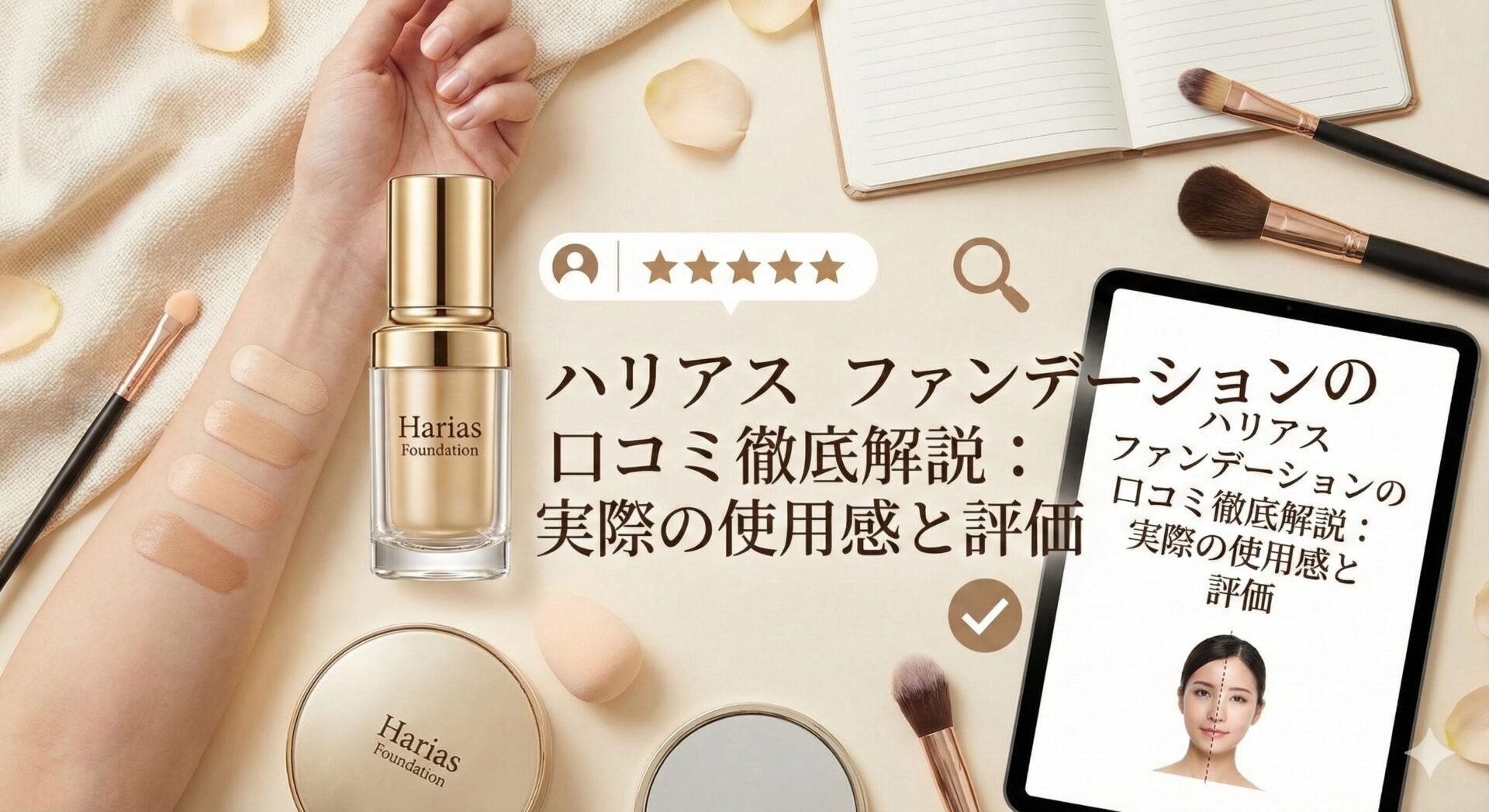 ハリアス ファンデーションの口コミ徹底解説：実際の使用感と評価