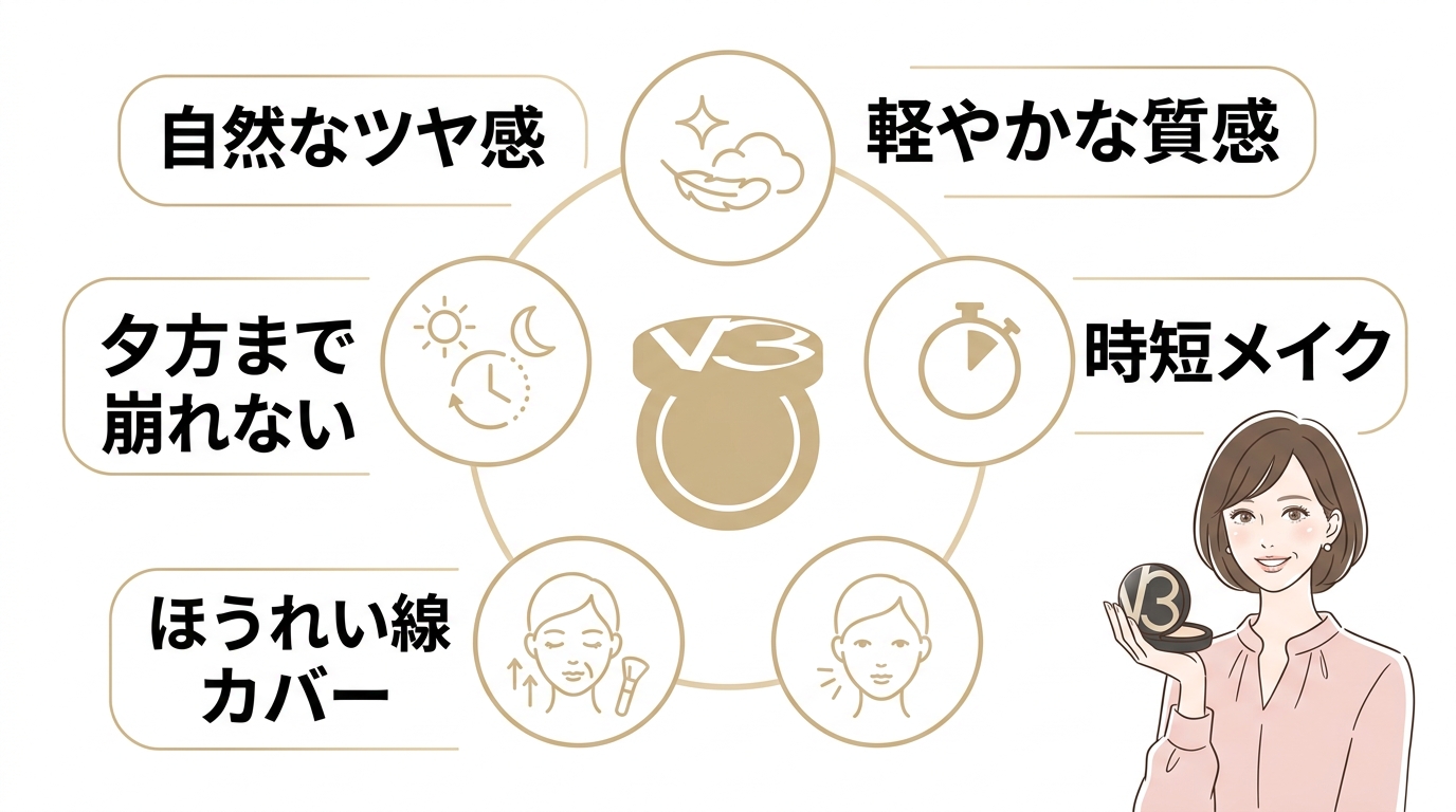 v3 ファンデーション 50 代の良い口コミ