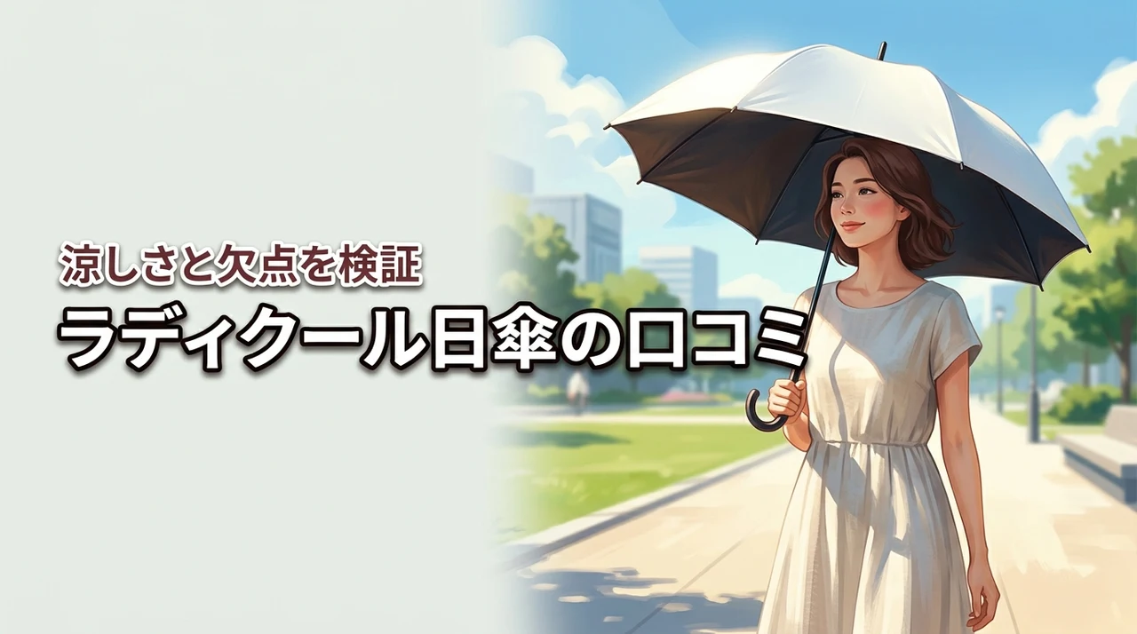 ラディクールの日傘は口コミ通りに涼しい?閉じにくい欠点や評判を徹底調査しました